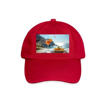La dolce vita - Baseballkappe - klassisch Rot - Vorne