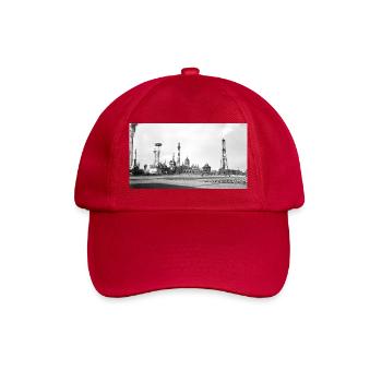 Industrielle Dampflandschaft Retro - Baseballkappe - klassisch Rot - Vorne