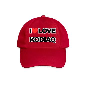 I Love KODIAQ  - Baseballkappe - klassisch Rot - Vorne