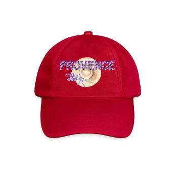 Sommer in der Provence - Baseballkappe - klassisch Rot - Vorne