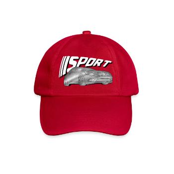 Glänzendes Sportauto Print - Baseballkappe - klassisch Rot - Vorne