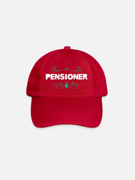 Pensioner Flourish Print - Baseballkappe - klassisch Rot