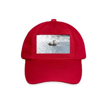 Fischerboot im Glitzermeer - Baseballkappe - klassisch Rot - Vorne