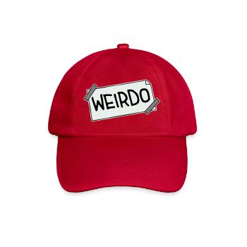 Weirdo Komischer Verrückter Lustiger Spruch Logo - Baseballkappe - klassisch Rot - Vorne