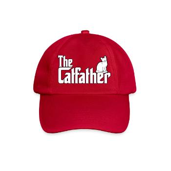 Catfather Katzen Papa Cat Dad süßer Katzenhalter - Baseballkappe - klassisch Rot - Vorne