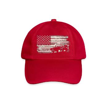 Robuste Americana-Lkw-Flagge - Baseballkappe - klassisch Rot - Vorne