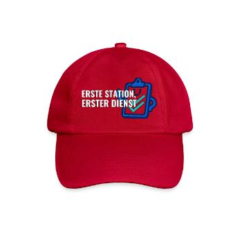 Erster Pflegetag Geschenk für Pflegefachkräfte - Baseballkappe - klassisch Rot - Vorne