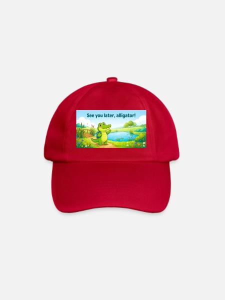 BIS SPÄTER, ALLIGATOR. - Baseballkappe - klassisch Rot