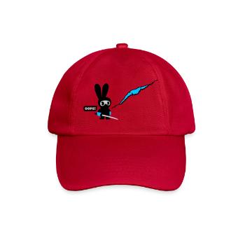 ninja bunny - Baseballkappe - klassisch Rot - Vorne