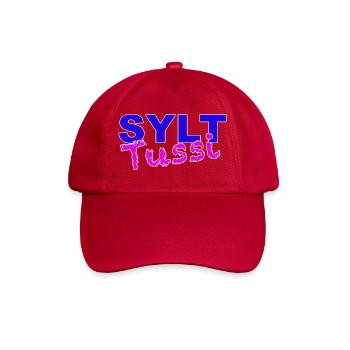 Sylttussi Design by Dekoinsel Sylt - Baseballkappe - klassisch Rot - Vorne