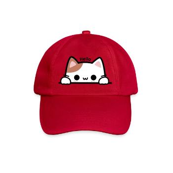 Peekaboo Kätzchen - Baseballkappe - klassisch Rot - Vorne