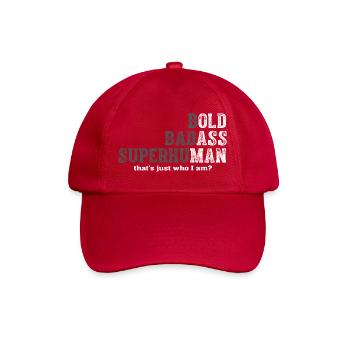 Bold Badass Superhuman - Baseballkappe - klassisch Rot - Vorne