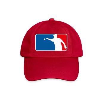 Petanque Boule Logo Major League USA France Sty - Baseballkappe - klassisch Rot - Vorne