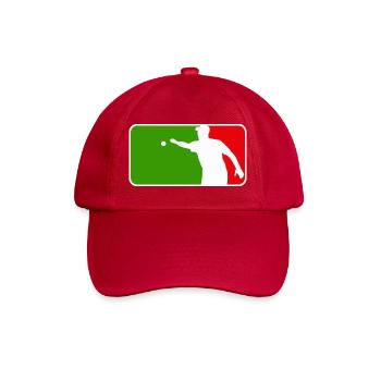 Petanque Boule Petanca Major League Style ITALY - Baseballkappe - klassisch Rot - Vorne