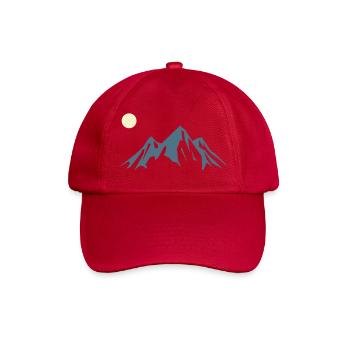 Bergsilhouette Sonnenaufgang - Baseballkappe - klassisch Rot - Vorne