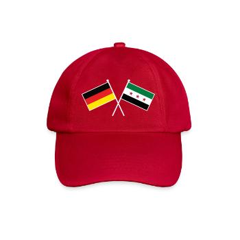 Germany x Syria Friendship Flags - Baseballkappe - klassisch Rot - Vorne