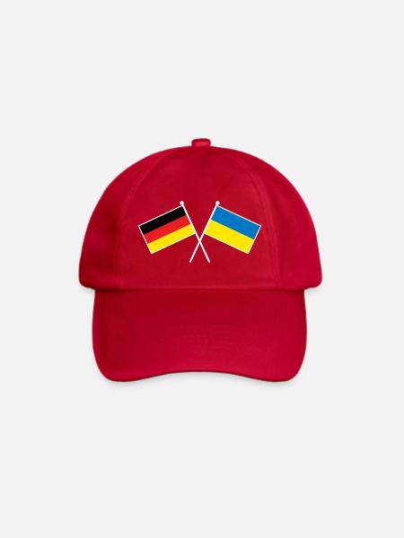 Germany x Ukraine Friendship Flags - Baseballkappe - klassisch Rot