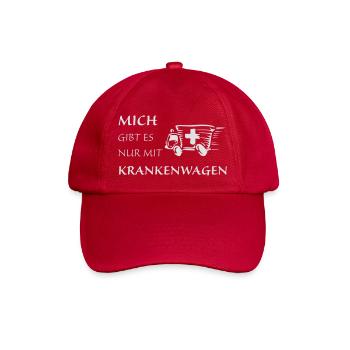 Nur mit Krankenwagen - Baseballkappe - klassisch Rot - Vorne