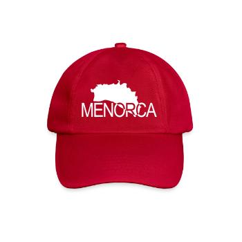 Menorca - Balearen Insel und Name - Baseballkappe - klassisch Rot - Vorne