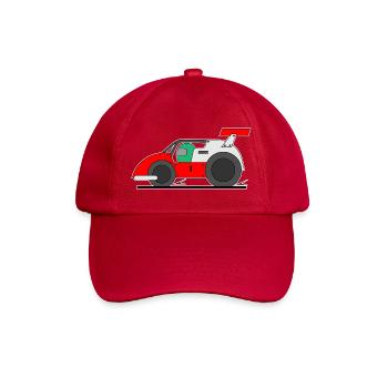 Rennauto, Racing, Auto für Kinder - Baseballkappe - klassisch Rot - Vorne
