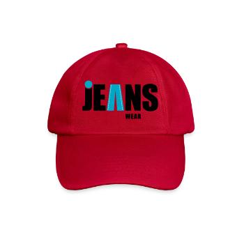 jeans wear mit punkt - Baseballkappe - klassisch Rot - Vorne