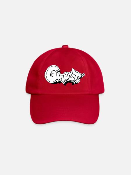 Ghost Graffiti Stil Typografie Design - Baseballkappe - klassisch Rot