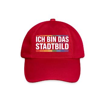 Problem im Stadtbild Lustige Politik Bundeskanzler - Baseballkappe - klassisch Rot - Vorne