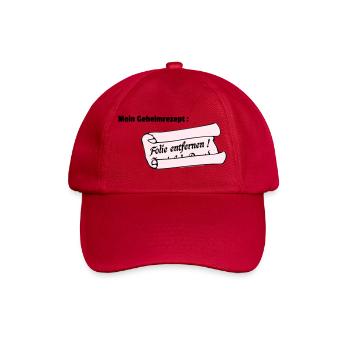 Geheimrezept - Baseballkappe - klassisch Rot - Vorne