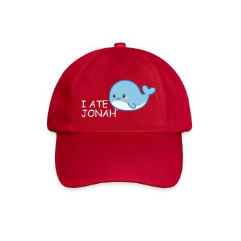 I Ate Jonah – Witziger Bibel Wal für Kinder - Baseballkappe - klassisch Rot - Vorne