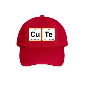 Cute Chemistry Periodic Table - Baseballkappe - klassisch Rot - Vorne