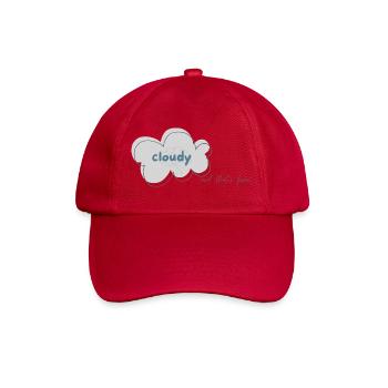 cloudy_person - Baseballkappe - klassisch Rot - Vorne
