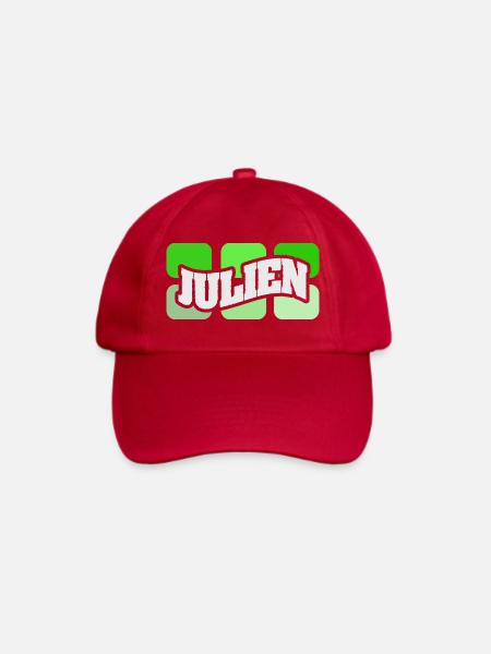 Julien Graffiti Neon Logo - Baseballkappe - klassisch Rot