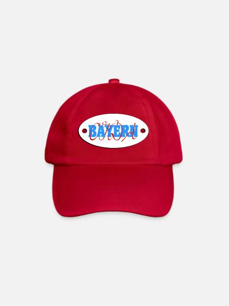 Bayern, Bayern Oida, Bavaria, Bayernwappen - Baseballkappe - klassisch Rot