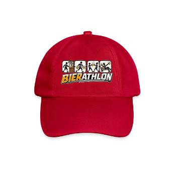Bierathlon - Volksfest - Baseballkappe - klassisch Rot - Vorne