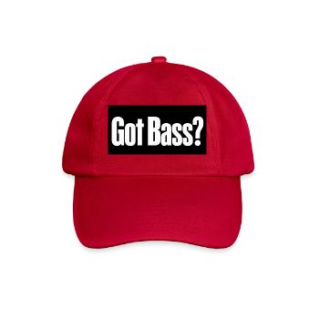 Hast du Bass? - Baseballkappe - klassisch Rot - Vorne