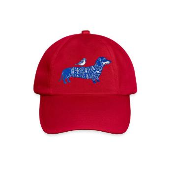 Dackel Liebe - Baseballkappe - klassisch Rot - Vorne