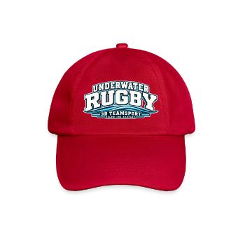 Unterwasser Rugby 3D TeamSport - Baseballkappe - klassisch Rot - Vorne