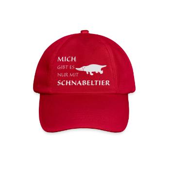 Nur mit Schnabeltier - Baseballkappe - klassisch Rot - Vorne