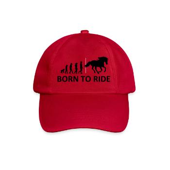 Born To Ride Horse - Baseballkappe - klassisch Rot - Vorne