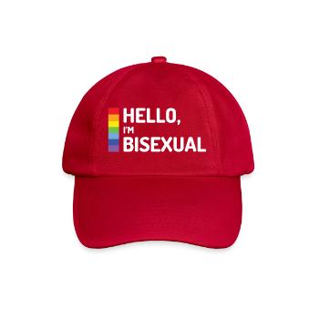 Hallo, ich bin bisexuell - Baseballkappe - klassisch Rot - Vorne