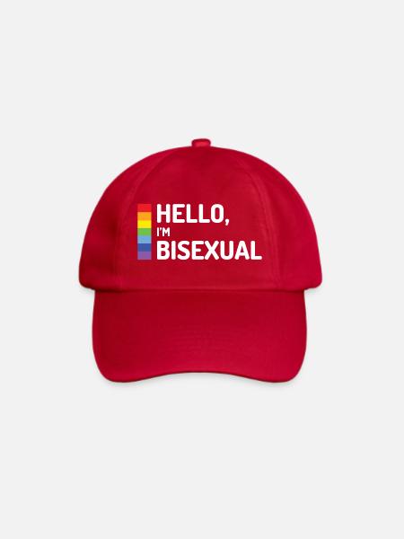 Hallo, ich bin bisexuell - Baseballkappe - klassisch Rot