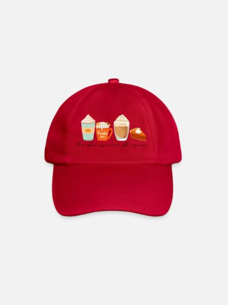 ☕ Pumpkin Spice Everything Nice 🎃 - Baseballkappe - klassisch Rot