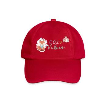 Cozy Vibes - Baseballkappe - klassisch Rot - Vorne