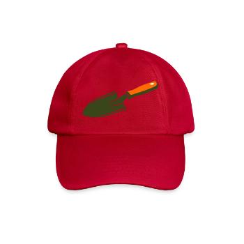 Schaufel Kelle Schatzsuche Garten - Baseballkappe - klassisch Rot - Vorne