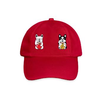 Lucky Dog - Baseballkappe - klassisch Rot - Vorne