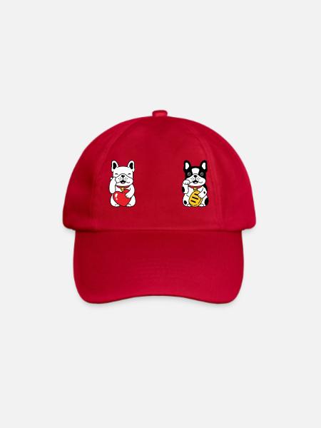 Lucky Dog - Baseballkappe - klassisch Rot