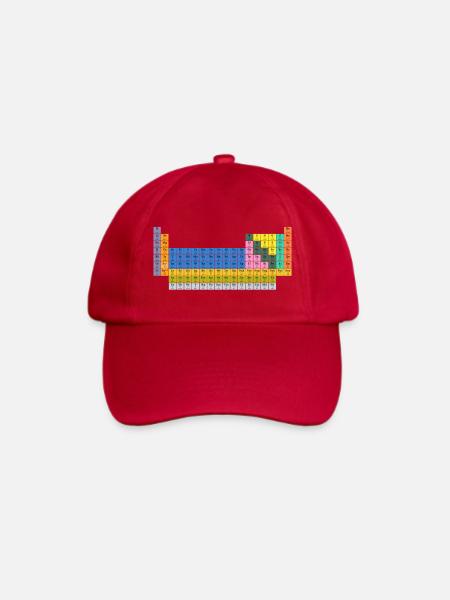 PeriodicTable - Baseballkappe - klassisch Rot