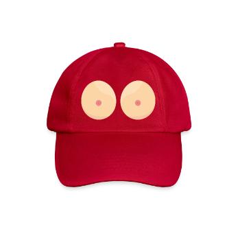 Brüste - Baseballkappe - klassisch Rot - Vorne