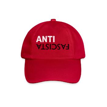 Antifaschistisch - Baseballkappe - klassisch Rot - Vorne