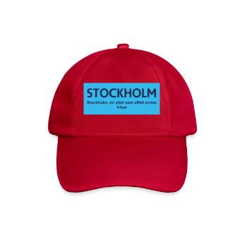 Stockholmer Stadtsymbol-Design - Baseballkappe - klassisch Rot - Vorne